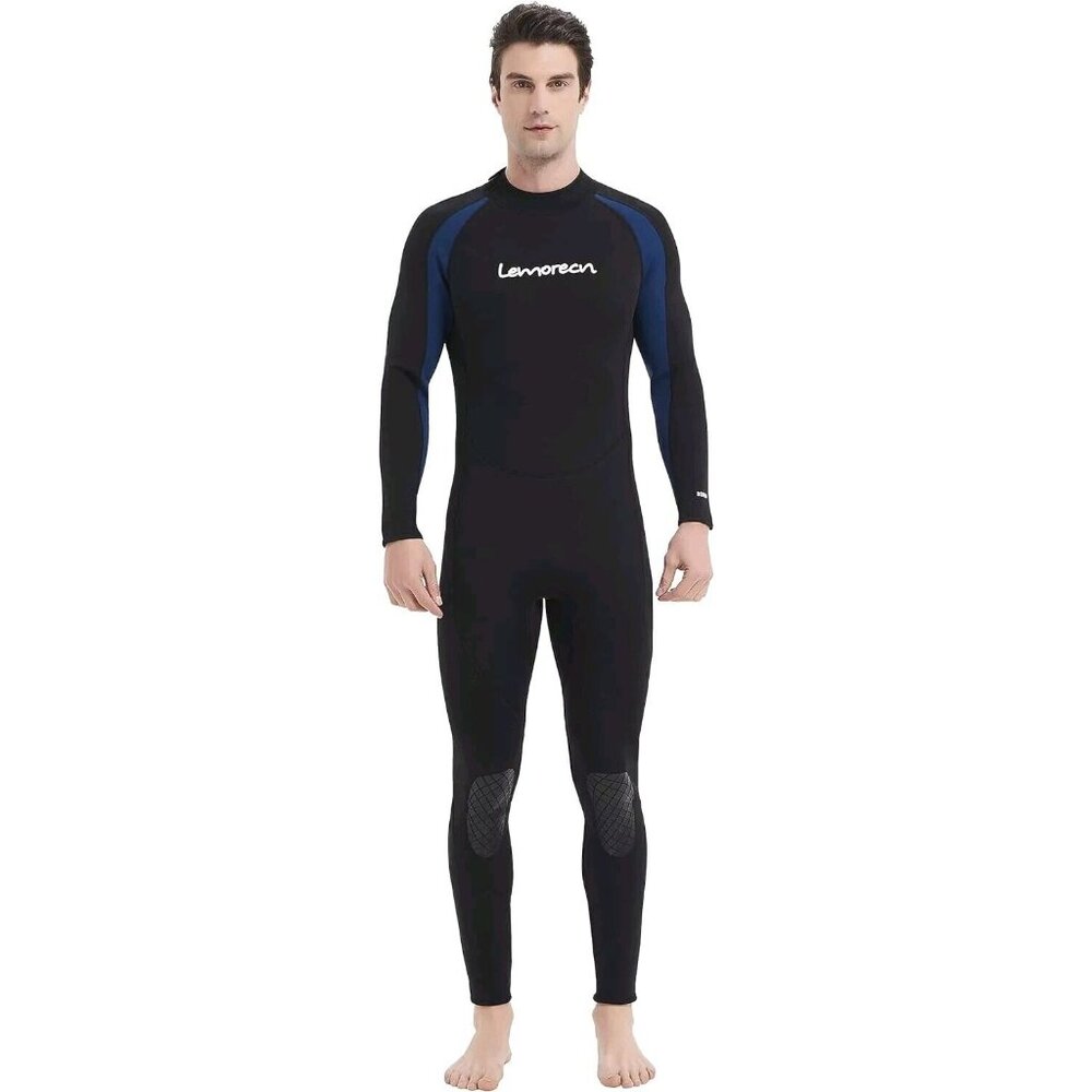 Lemorecn Wetsuit Neoprene 3/2mm and Full Body Men's Size XL (READ MEASUR…